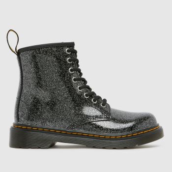 Dr Martens Black & Silver 1460 Glitter Girls Junior