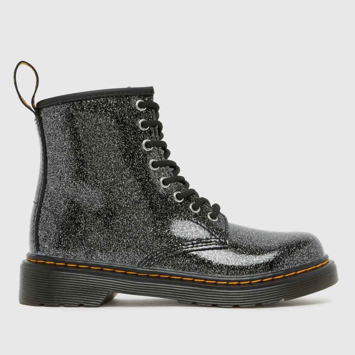 Dr. Martens Black & Silver 1460 Glitter Girls Junior Boots