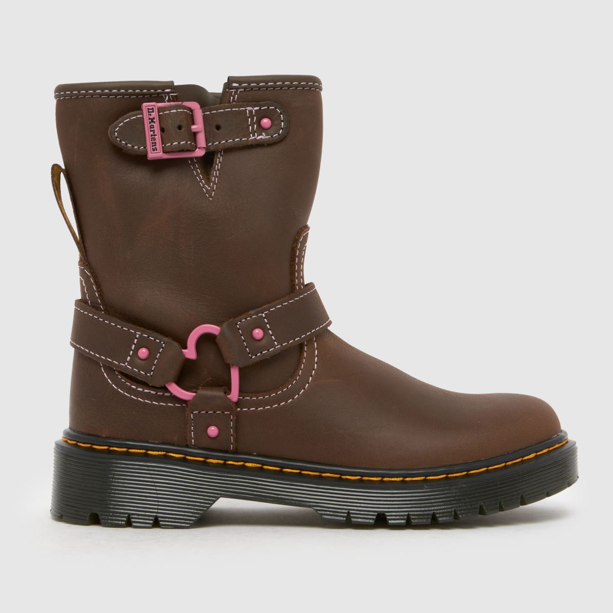 Click to view product details and reviews for Dr Martens Dark Brown Genaya Girls Junior Boots. Click to view product details and reviews for Dr Martens Dark Brown Genaya Girls Junior Boots.
