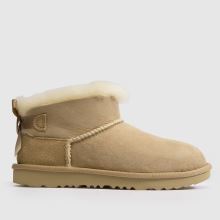 UGG Ultra Mini Bailey Bow Girls Junior in Sand UGG Ultra Mini Bailey Bow,1 of 4