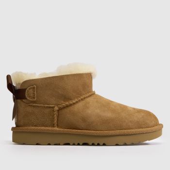 UGG Chestnut Ultra Mini Bailey Bow Girls Junior