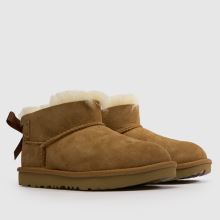 UGG Ultra Mini Bailey Bow Girls Junior in Chestnut UGG Ultra Mini Bailey Bow,2 of 4