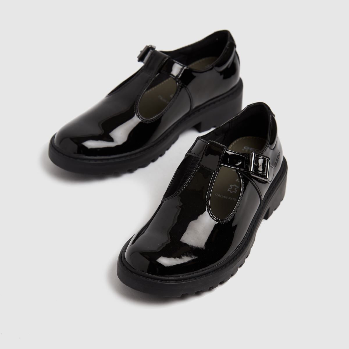 Geox Casey T-Bar Girls Junior in Black Geox Casey T-Bar 4