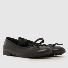 Geox Plie Ballerina Girls Junior in Black Geox Plie Ballerina,2 of 4