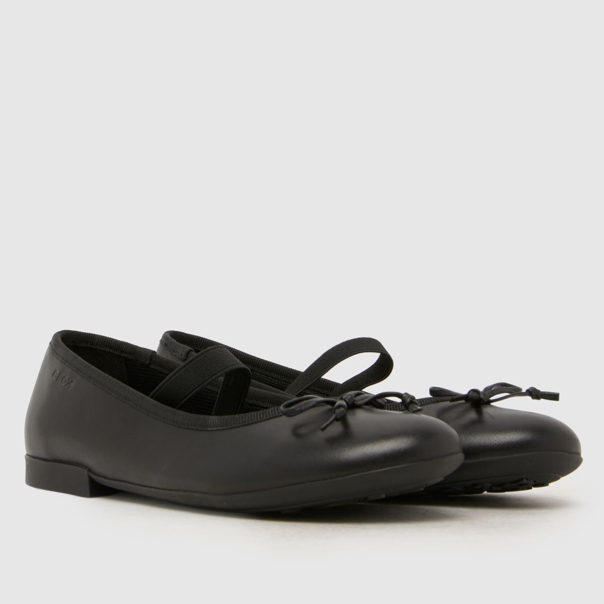 Geox Plie Ballerina Girls Junior in Black Geox Plie Ballerina 1