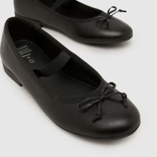 Geox Plie Ballerina Girls Junior in Black Geox Plie Ballerina,3 of 4