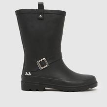 Kinder JUJU JELLIES Schwarz Biker Wellie Boots JUJU JELLIES Biker Wellie,1 von 4