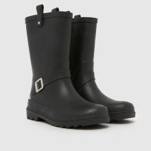 Kinder JUJU JELLIES Schwarz Biker Wellie Boots JUJU JELLIES Biker Wellie,2 von 4