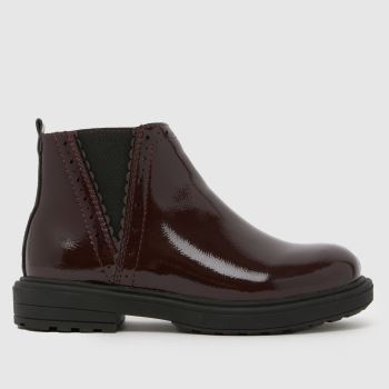 schuh Weinrot Crystal Chelsea Mädchen Junior