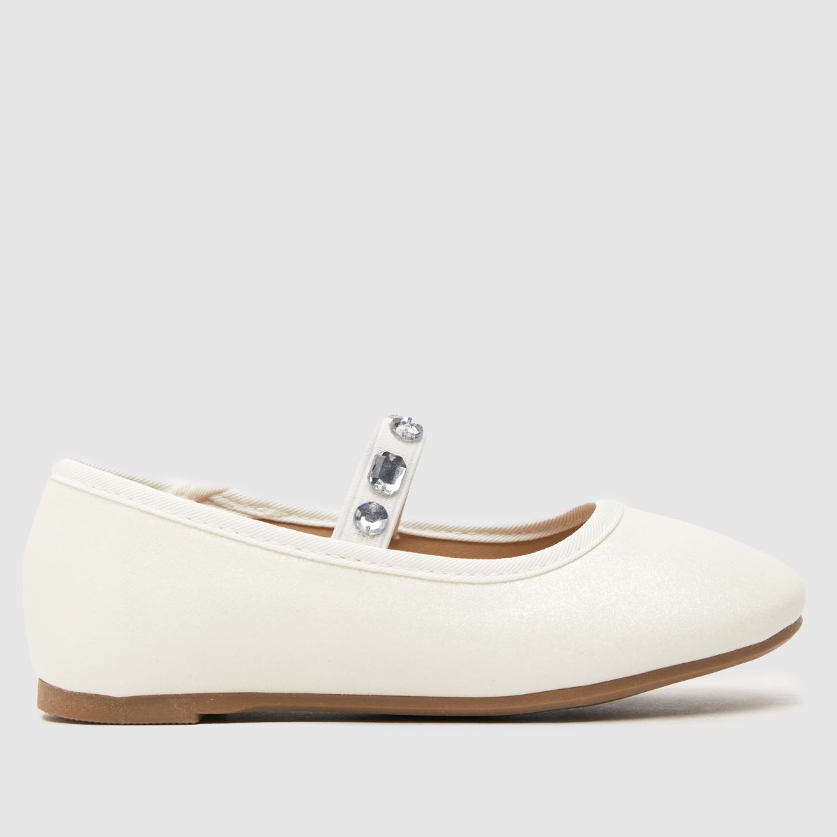 Kids Girls Junior White schuh Lara Ballerina Shoes schuh