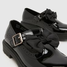 Kinder schuh Schwarz Loz Patent Bow T-bar Boots schuh Loz Patent Bow T-bar,3 von 4