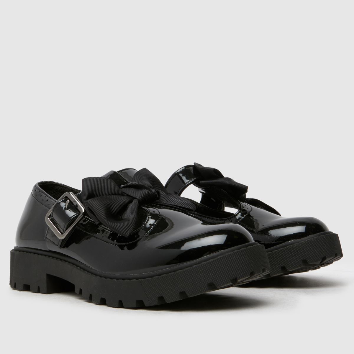 schuh Lollipop T-Bar Girls Junior in Black schuh Lollipop T-Bar 1