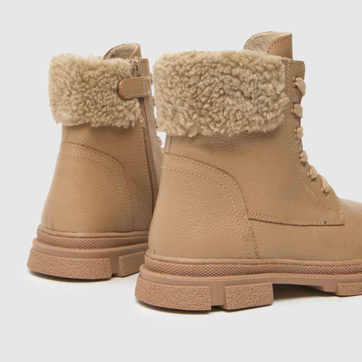 schuh Charley Fur Cuff Girls Junior in Natural schuh Charley Fur Cuff 7