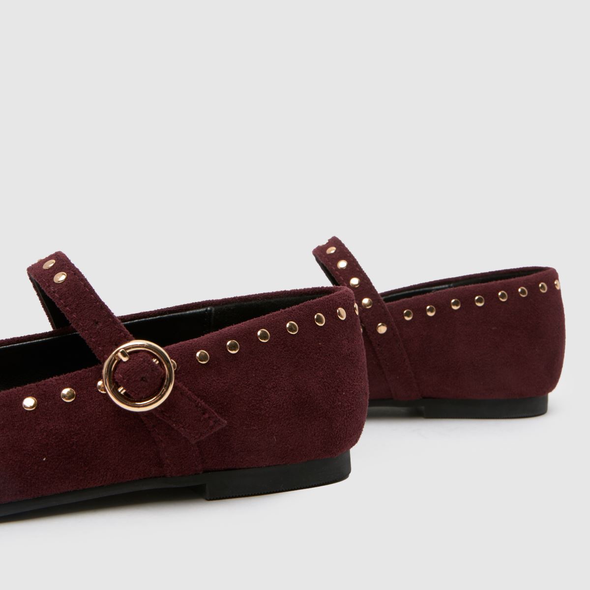 schuh Lexanne Studded Ballerina Girls Junior in Burgundy schuh Lexanne Studded Ballerina 7