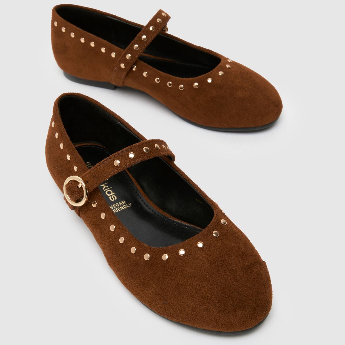 schuh Lexanne Studded Ballerina Girls Junior in Tan schuh Lexanne Studded Ballerina 4