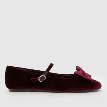 schuh Burgundy Laffy Ballerina Girls Junior
