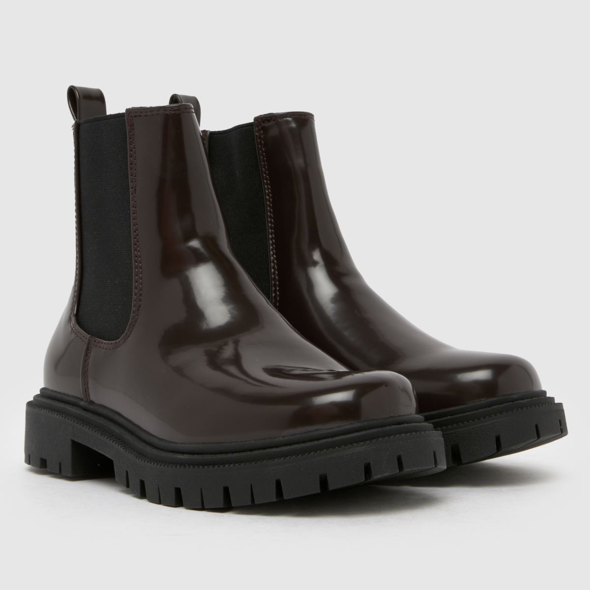 schuh Click Chunky Chelsea Girls Junior in Brown schuh Click Chunky Chelsea 1