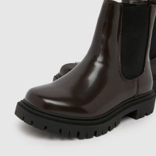 schuh Click Chunky Chelsea Girls Junior in Brown schuh Click Chunky Chelsea,3 of 4