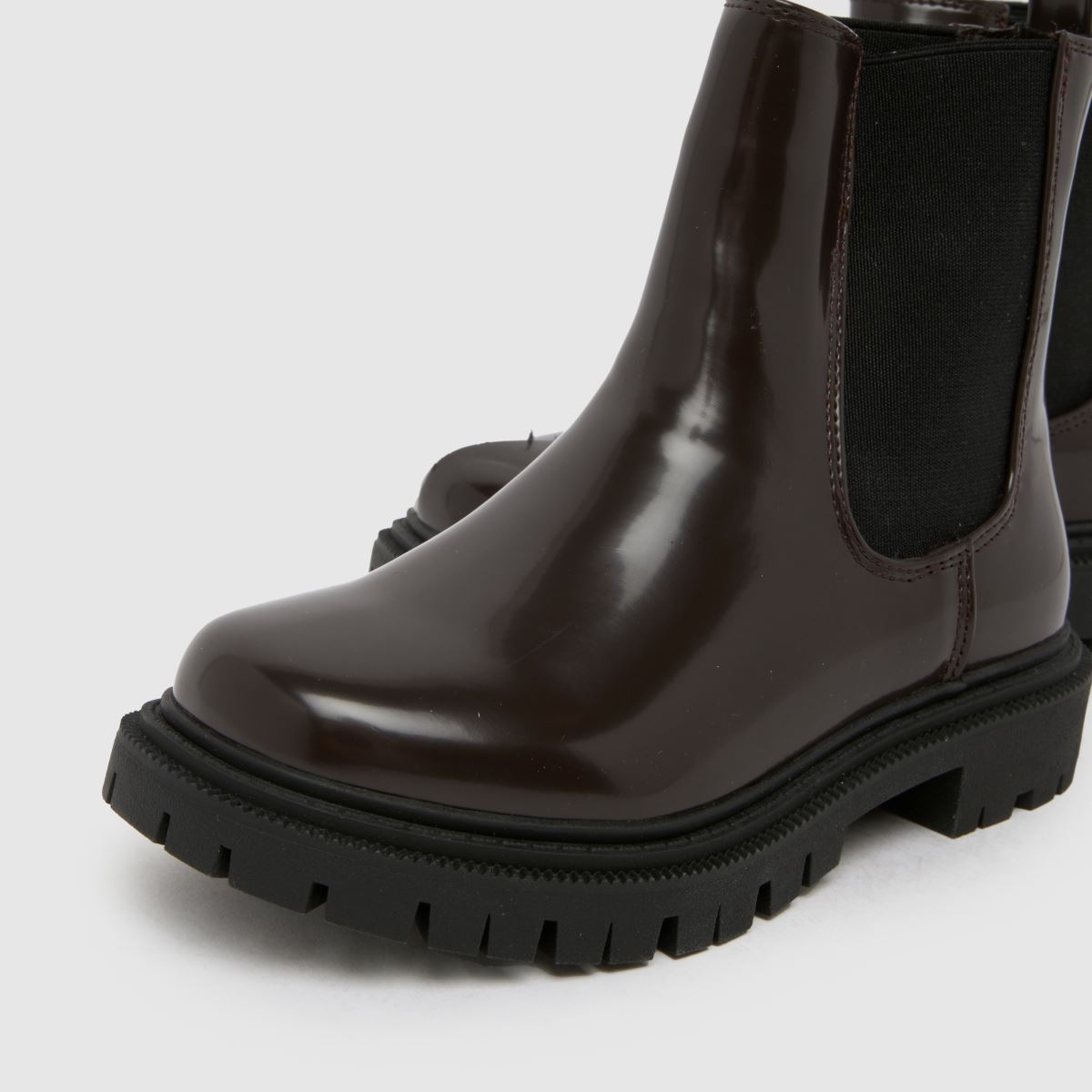 schuh Click Chunky Chelsea Girls Junior in Brown schuh Click Chunky Chelsea 4