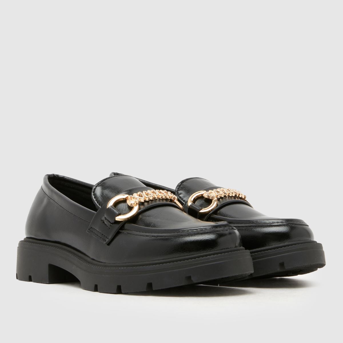 schuh Loyalty Heart Loafer Girls Junior in Black schuh Loyalty Heart Loafer 1
