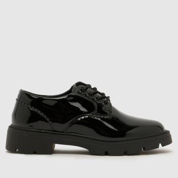 schuh Black Lovely Lace Up Girls Junior