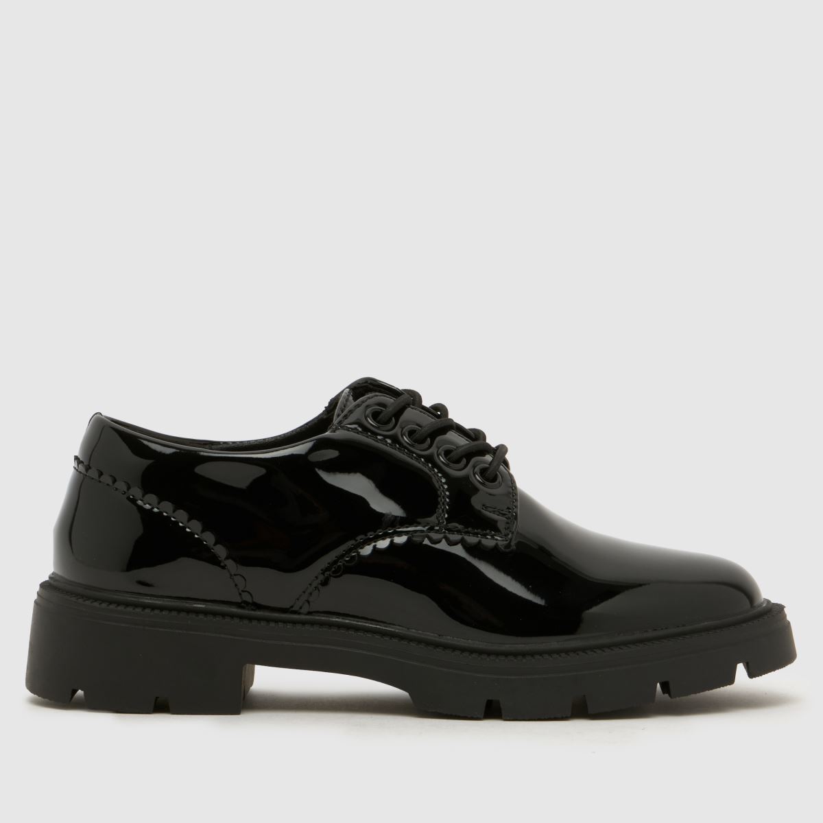 schuh Lovely Lace Up Girls Junior in Black schuh Lovely Lace Up