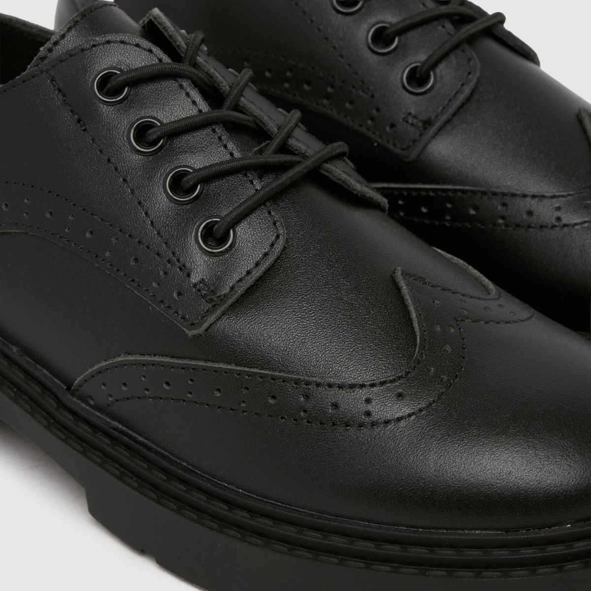 schuh Lucia Brogue Girls Junior in Black schuh Lucia Brogue 4