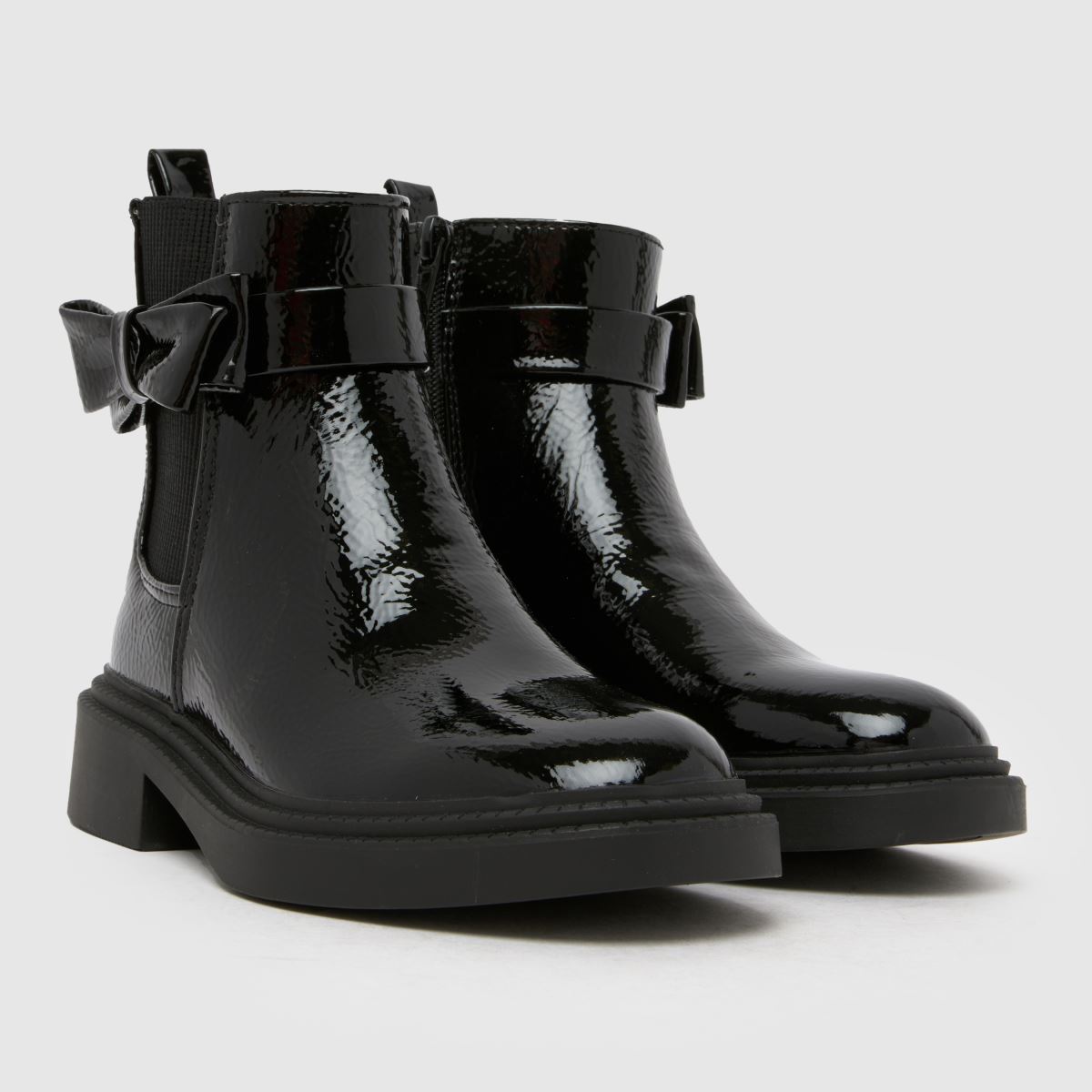schuh Cait Bow Chlesea Girls Junior in Black schuh Cait Bow Chlesea 1