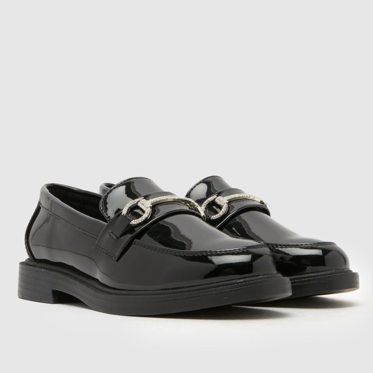 schuh Laura Embellished Loafer Girls Junior in Black schuh Laura Embellished Loafer 1