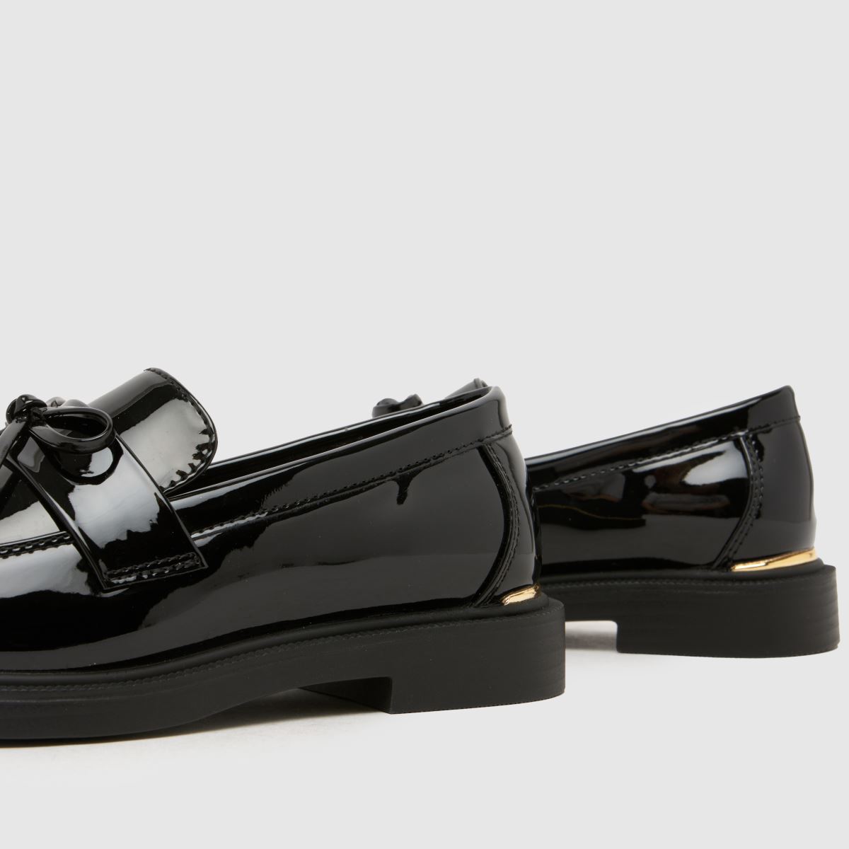 schuh Liking Tassel Bow Loafer Girls Junior in Black schuh Liking Tassel Bow Loafer 7