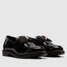 schuh Lake Bow Loafer Girls Junior in Black schuh Lake Bow Loafer,2 of 4