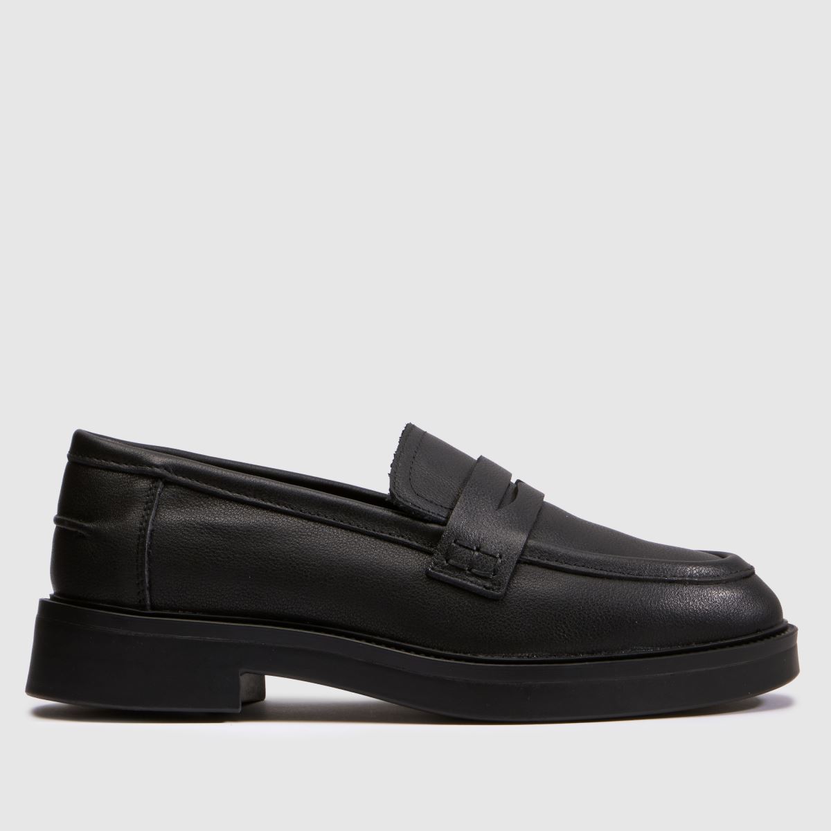 schuh Lipbalm Leather Loafer Girls Junior in Black schuh Lipbalm Leather Loafer