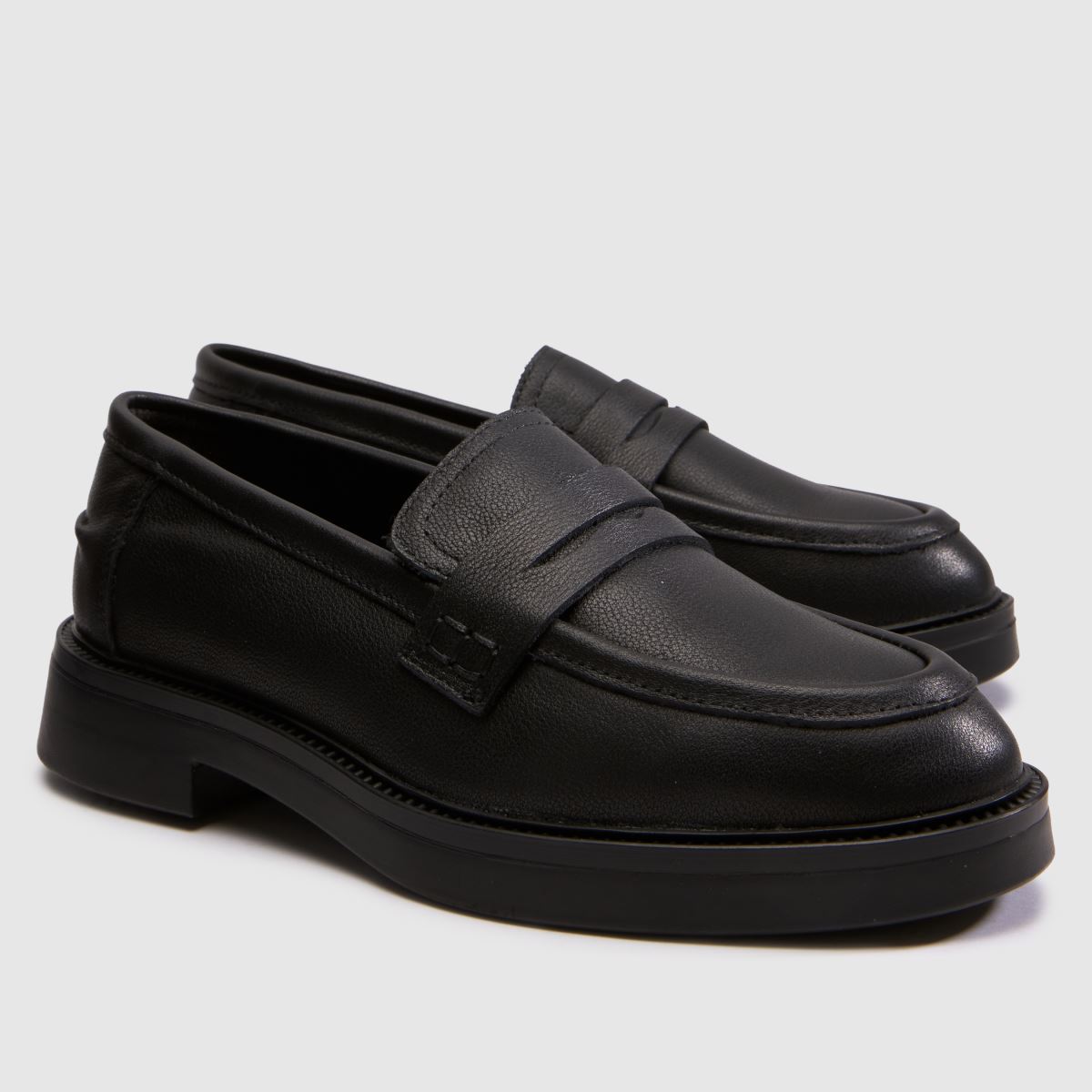 schuh Lipbalm Leather Loafer Girls Junior in Black schuh Lipbalm Leather Loafer 4