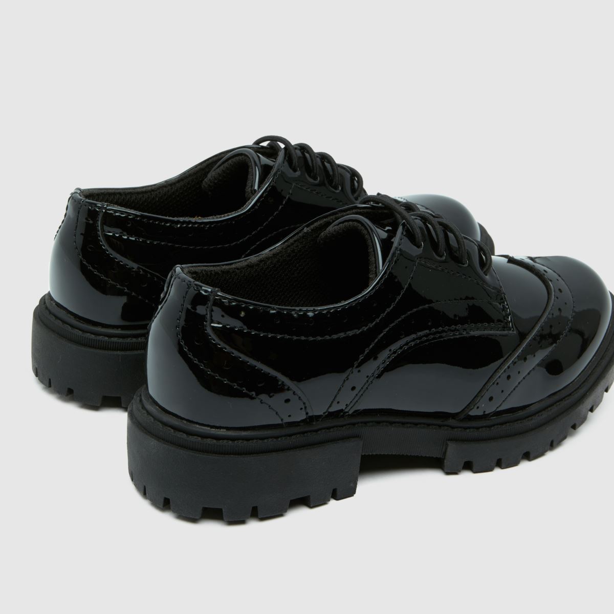 schuh Lorelai Brogue Girls Junior in Black schuh Lorelai Brogue 7