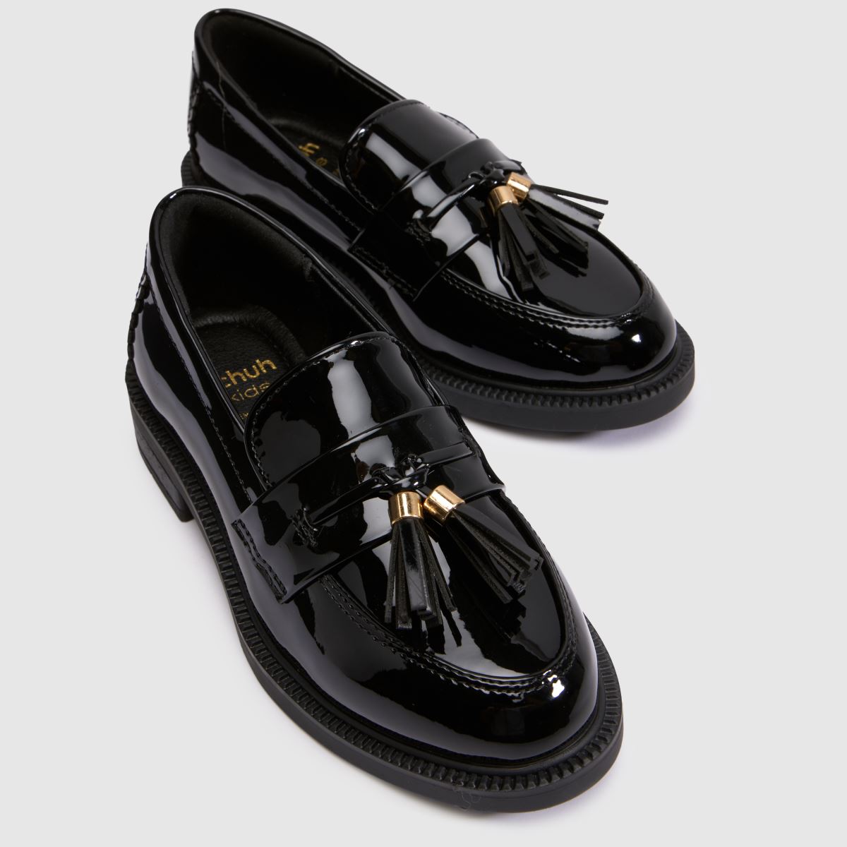 schuh Lucy Tassel Loafer Girls Junior in Black schuh Lucy Tassel Loafer 4