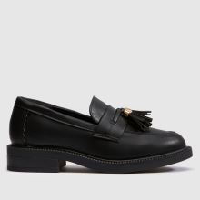 schuh Lucy Tassel Loafer Girls Junior in Black schuh Lucy Tassel Loafer,1 of 4