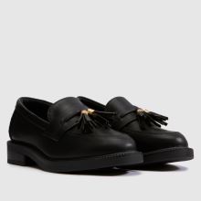 schuh Lucy Tassel Loafer Girls Junior in Black schuh Lucy Tassel Loafer,2 of 4