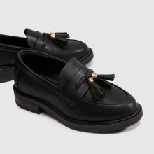 schuh Lucy Tassel Loafer Girls Junior in Black schuh Lucy Tassel Loafer,3 of 4
