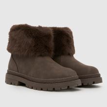 schuh Cranberry Fur Cuff Girls Junior in Brown schuh Cranberry Fur Cuff,2 of 4