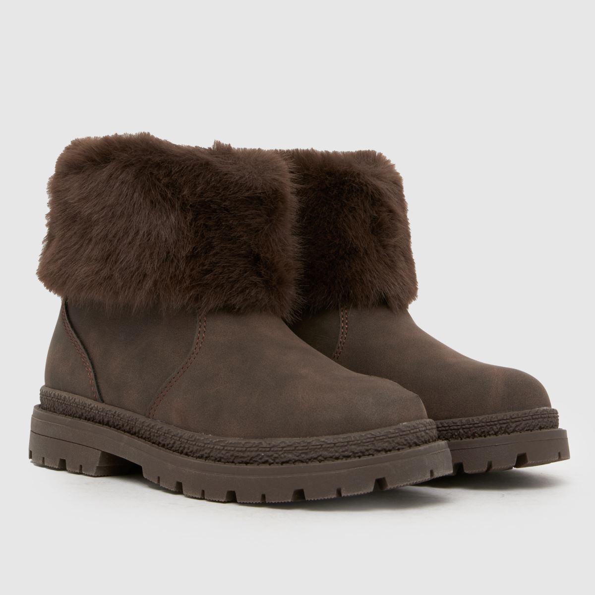schuh Cranberry Fur Cuff Girls Junior in Brown schuh Cranberry Fur Cuff 1
