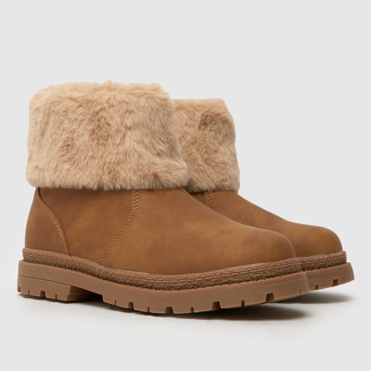 schuh Cranberry Fur Cuff Girls Junior in Tan schuh Cranberry Fur Cuff 1