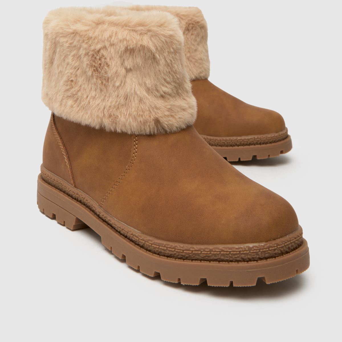 schuh Cranberry Fur Cuff Girls Junior in Tan schuh Cranberry Fur Cuff 4