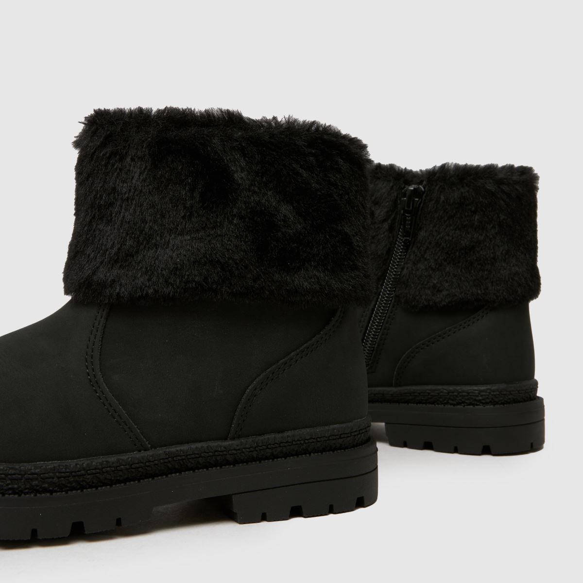 Kinder schuh Schwarz Cranberry Fur Cuff Boots schuh Cranberry Fur Cuff 7