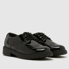 schuh Locket Brogue Lace Up Girls Junior in Black schuh Locket Brogue Lace Up,4 of 4