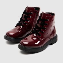 schuh Cuddle Heart Girls Junior in Burgundy schuh Cuddle Heart,3 of 4