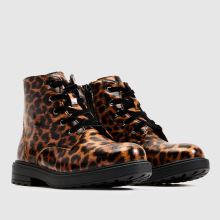 schuh Cuddle Lace Up Boot Girls Junior in Beige & Brown schuh Cuddle Lace Up Boot,2 of 4