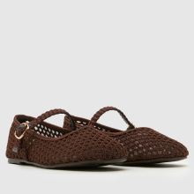 schuh Loveable Woven Ballerina Girls Junior in Brown schuh Loveable Woven Ballerina,2 of 4