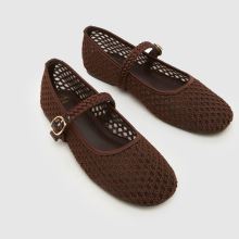 schuh Loveable Woven Ballerina Girls Junior in Brown schuh Loveable Woven Ballerina,3 of 4