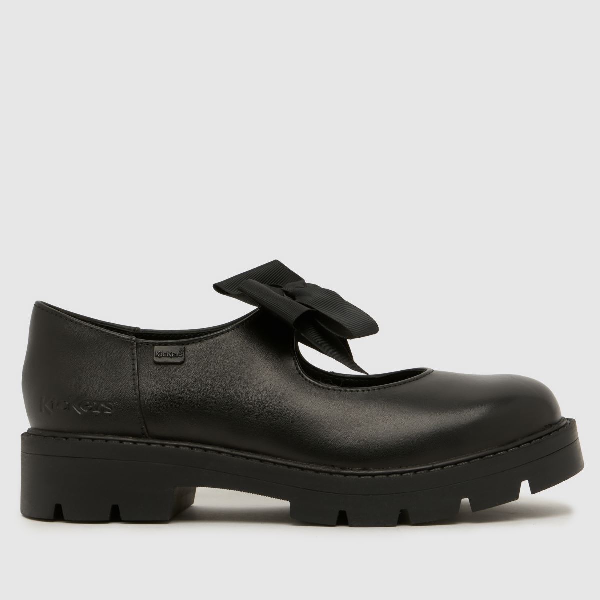 Kickers Black Kick Kori Mary Jane Bow Girls Youth Shoes