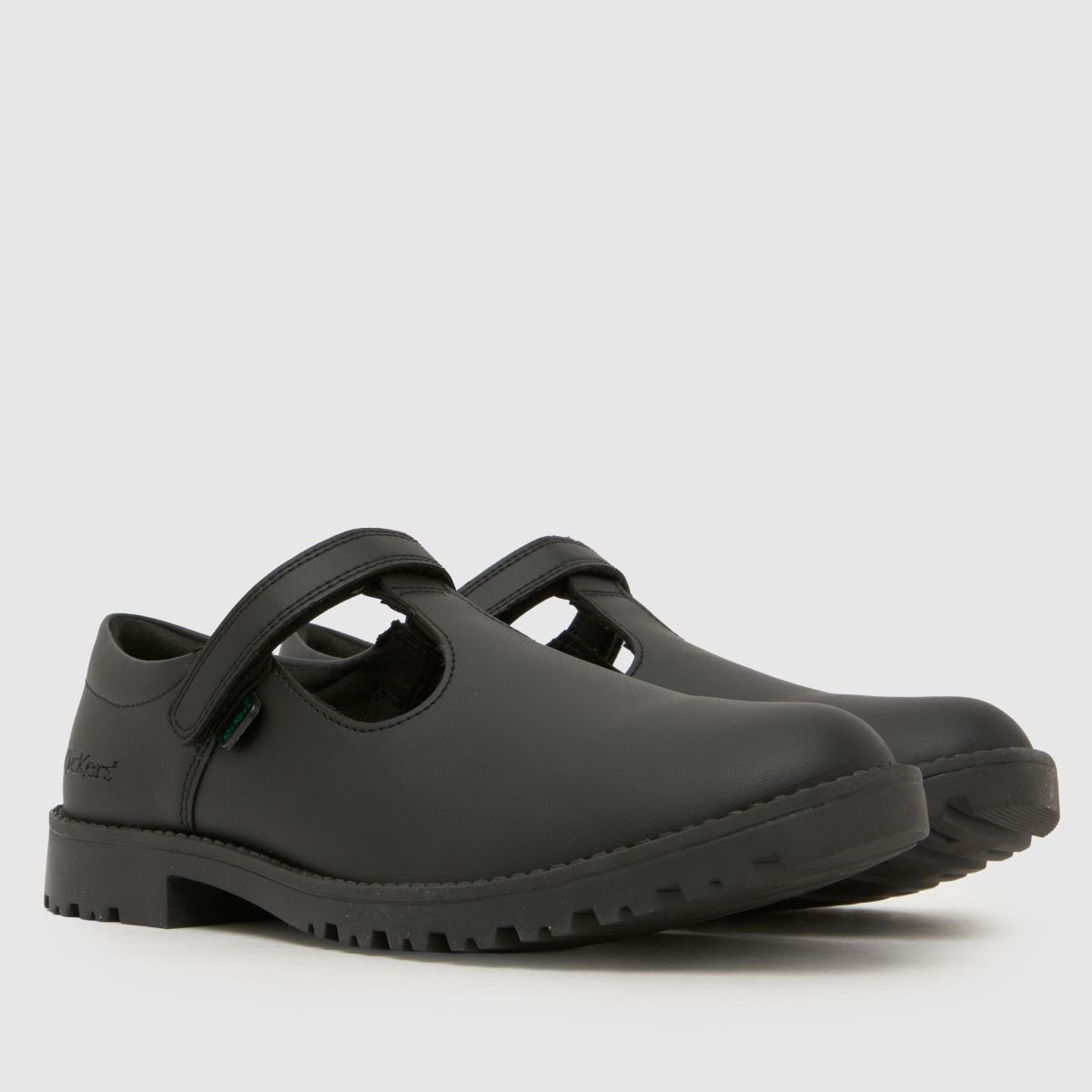 Kickers Kick Lachly T Bar Girls Youth in Black Kickers Kick Lachly T Bar 1